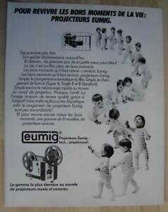 Paper Advertising - 1980 Eumig Film Projector