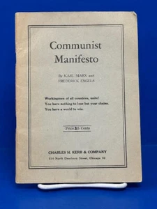 COMMUNIST MANIFESTO BY KARL MARX & F. ENGELS (1947, SC)-CHARLES H. KERR-SCARCE - Picture 1 of 7