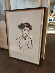 Stephan Balkenhol auf Transparentpapier Halbakt - Bild 1 von 4