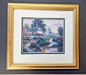 Serenity Cottage ~ Estampado artístico enmarañado y enmarcado - Imagen 1 de 6