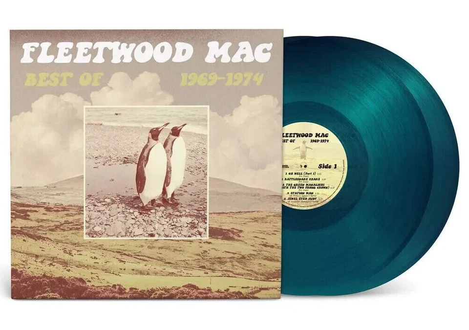 FLEETWOOD MAC - BEST OF 1969-1974, ORG 2024 EU LTD EDN SEA BLUE vinyl 2LP, NEW! - Image 1 of 1