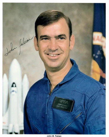Astronaut John Fabian Signed NASA Photograph Cover
