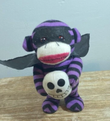 Calcetín musical de Halloween bailes de mono NO PUEDES TOCAR ESTA MÁSCARA DE CAPA DE 8 pulgadas calabaza Foto 1 de 3