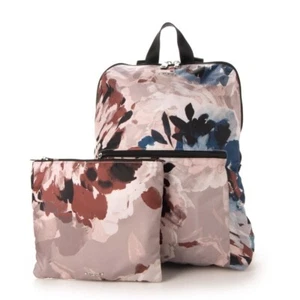 TUMI JUST IN CASE BACKPACK Women's Bag lightweight nylon 196386BFL BLUSH FLOR - Picture 1 of 10
