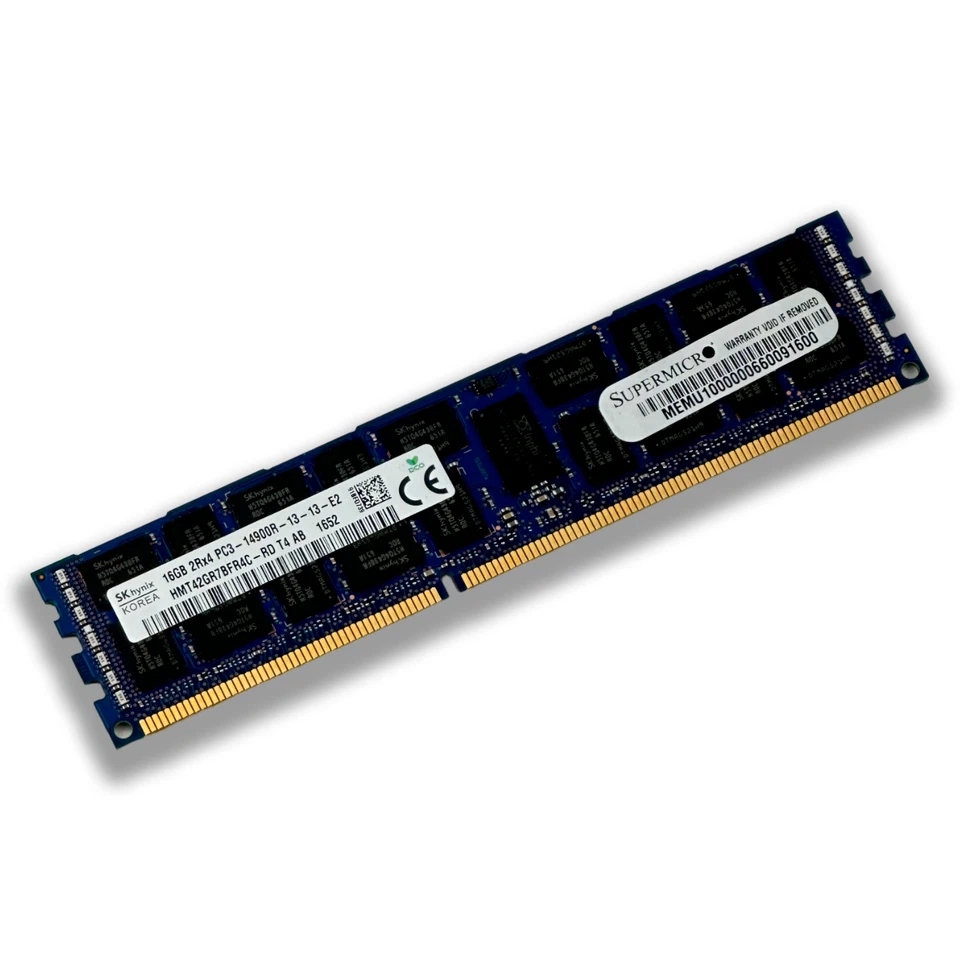 HYNIX 16GB DDR3-1866MHz (PC3-14900R) Dual Rank RAM Memory (HMT42GR7BFR4C-RD) - Image 1 of 1