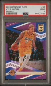 2019-20 Donruss Elite Aspirations 01 /49 Kyle Kuzma #97 Purple PSA 9 - Picture 1 of 1