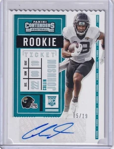 Collin Johnson 2020 Contenders Var. Rookie Ticket Stub Die-Cut Rc Auto (5/19) - Picture 1 of 2