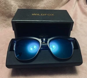 Brand New! WILDFOX Unisex Clubfox Deluxe Popular Style Sunglasses BLUE TIGER - Picture 1 of 6
