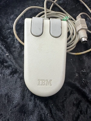 Vintage IBM 2-Button Trackball PS/2 Personal Computer PC Mouse Model 6450350 - Image 1 of 3