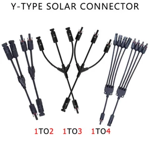 1Paar Solarstecker Y Type 2/3/4 Abzweigverbinder 30A Solar Solarpanel Panel - Bild 1 von 14