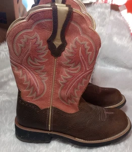 Ariat Fatbaby Botas Vaqueras Marrón y Rosa Camufladas Mujer Talla 8.5 B - Imagen 1 de 23