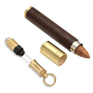 Estuche para tubo de cigarro Galiner 1CT soporte humidor de madera y aguja perforadora de cigarros caja de regalo - Imagen 1 de 12