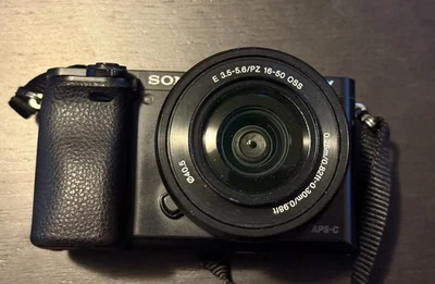 Sony A6000 24.3 MP Mirrorless Digital SLR Camera - Black - Image 1 of 4