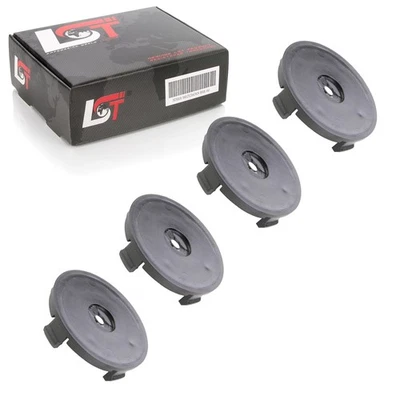 4x Tapacubos Tapacubos Tapacubos Negro Ø Diámetro 55mm para Foto 1 de 4