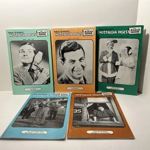 CHUCK SCHADEN'S NOSTALGIA DIGEST AND RADIO GUIDE Group Of 5, Bob Hope Fred Allen - Picture 1 of 12