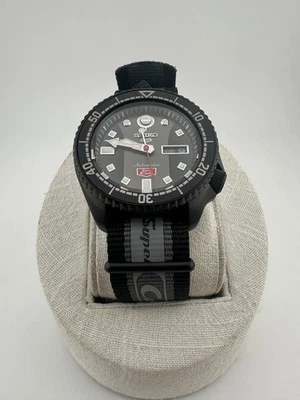 Sieko 5 Sports Super Cub Limited Edition Black Dial Auto Watch Brand New In Box - Image 1 of 4