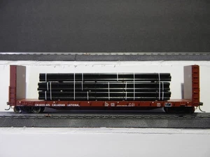 Pipe Load for HO Scale Bulkhead Flat or Gondola Car - Picture 1 of 7