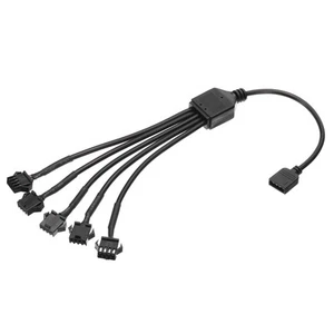 Câble répartiteur 12V 4 broches, cordon d'alimentation avec câble d'extension femelle 1 à 5 ARGB SM - Photo 1/7