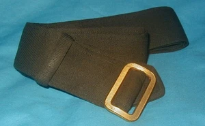 Original WWII U.S. Army Officer Dark OD Wool Elastique Belt for Dress Jacket 49" - Picture 1 of 4