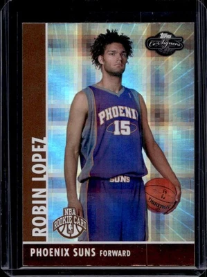2008-09 Topps Co-Signers Robin Lopez Hyper Bronze Rookie RC #22/50 Suns - Image 1 of 2
