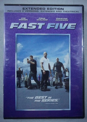 Fast Five (DVD,2011) Brand New In WS,Action Thriller,Paul Walker,Same Day Ship - Image 1 of 2