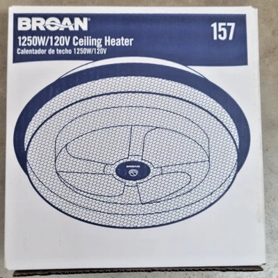 Broan NuTone Electric Fan Forced Bathroom Ceiling Heater #157 - Image 1 of 2