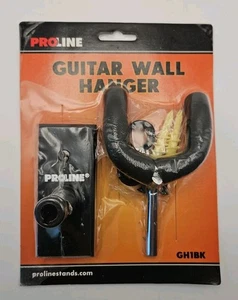 Proline GH1BK Gitarre Wandaufhänger schwarze Oberfläche NEU - Bild 1 von 2