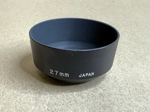 Black 27mm Screw-In Metal Lens Hood-Made Japan - Picture 1 of 3