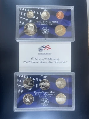 2007-S US Mint 14 Coin Ultra Cameo Clad Proof Set OGP & COA - Image 1 of 4