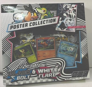 Pokemon Scarlet & Violet Black Bolt White Flare Unova Poster Collection Lot(2) - Picture 1 of 2
