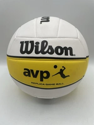 Wilson Oficial AVP Réplica Voleibol Juego Balón WTH4670 Amarillo Blanco Negro Foto 1 de 4