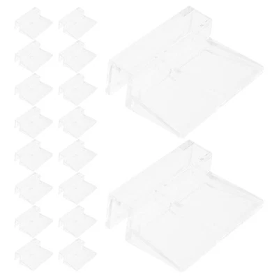  30 Piezas Acrílico Cilindro Vidrio Cabeza Clip Acuario Cubierta Soportes Tapa Foto 1 de 4