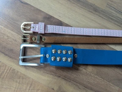 Gürtel Paket, 3 Stück, ca 84cm und 85cm, Kinder - Bild 1 von 4