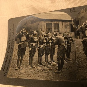 4 Vintage Keystone View Company WW1 Ära Stereoview Karten - Bild 1 von 7
