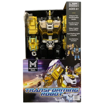 Juguete robot transformador Member's Mark con efecto humo simulado Foto 1 de 2
