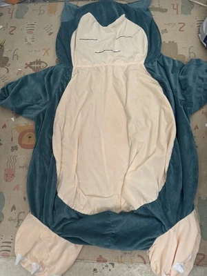 Giant 57” pokemon Snorlax sleep face Bean Bag Cover Plush Unstuffed Zipper Off - Image 1 of 4