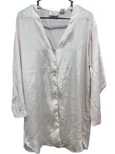 Vintage Victoria’s Secret Gold Label Beige Night Shirt Dress Size S Small Petite - Picture 1 of 4