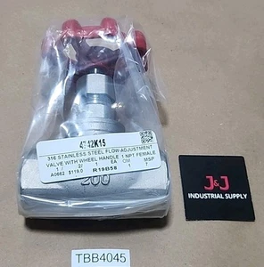 *NEW* Sharpe 40276 Stainless Globe Valve Socket Weld 1" 200 W.P. CF8M + Warranty - Picture 1 of 8