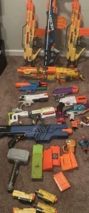 Nerf  Toy Gun Lot! 17 Guns  Vulcan Ebf 25 Stampede Fortnite + - Picture 1 of 2