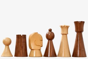 Australian War Memorial Reproduced Chess Pieces ACF Sheesham & Boxwood 3.5" King - Picture 1 of 10