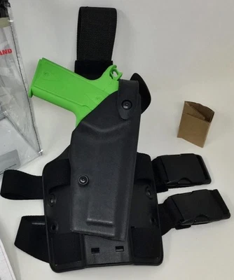 Safariland® 6004 SLS™ STX Tactical Black RH Leg Rig Holster, 1911 5" WITH RAIL - Image 1 of 4