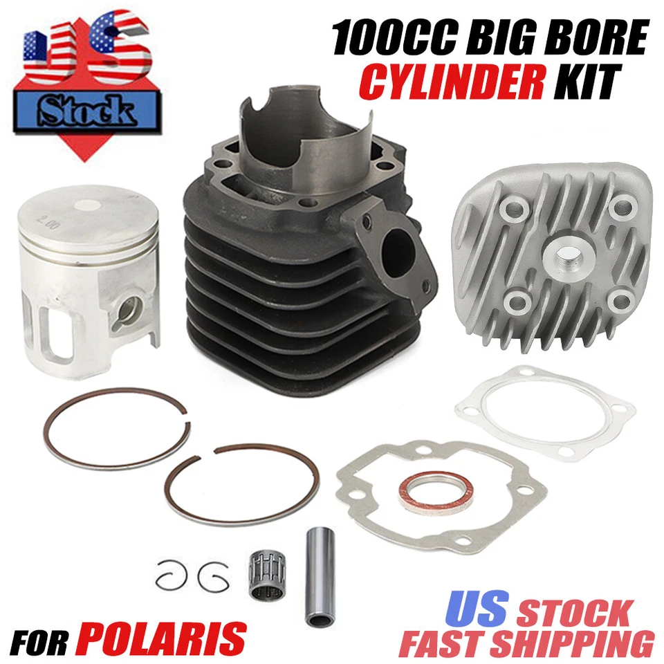 Kit de extremo superior de cilindro Big Bore 100cc para Polaris Sportsman Scrambler Predator 90 Foto 1 de 4
