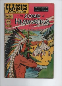 CLASSICS ILLUSTRATED 1949 VG THE SONG OF HAWATHA   *GOLDEN AGE - L@@K* - Picture 1 of 2