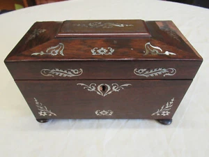 19th Century Tea Caddie with Inlay for Restoration or Repair - Picture 1 of 7