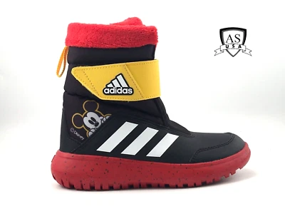 Adidas Winterplay X Disney Mickey Mouse Collab Winter Size 1 Unisex Kids Boots - Image 1 of 4