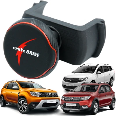 CRAVEDRIVE Support de Téléphone Magnétique pour DACIA Duster 2, Sandero 2FL, Logan 2 2017+