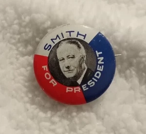 1928 Smith 1" political campaign button pin - Picture 1 of 3