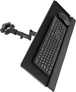 Steel Universal Full Motion Pole Mount, 26 Inch Keyboard and Mouse Tray, Ergo... - Picture 1 of 9