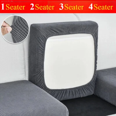 1/2/3 Seater Elastic Stretch Couch Cushion Covers Sofa Seat Slip Cover Protector - Image 1 of 4