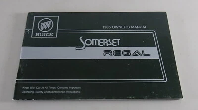 Manuale Dell'Owner / Manuale Buick Somerset / REGAL Stand 1985 - Immagine 1 di 2